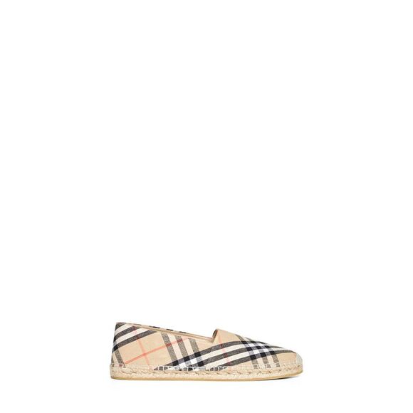 Burberry Men Sand Mews Check Espadrilles